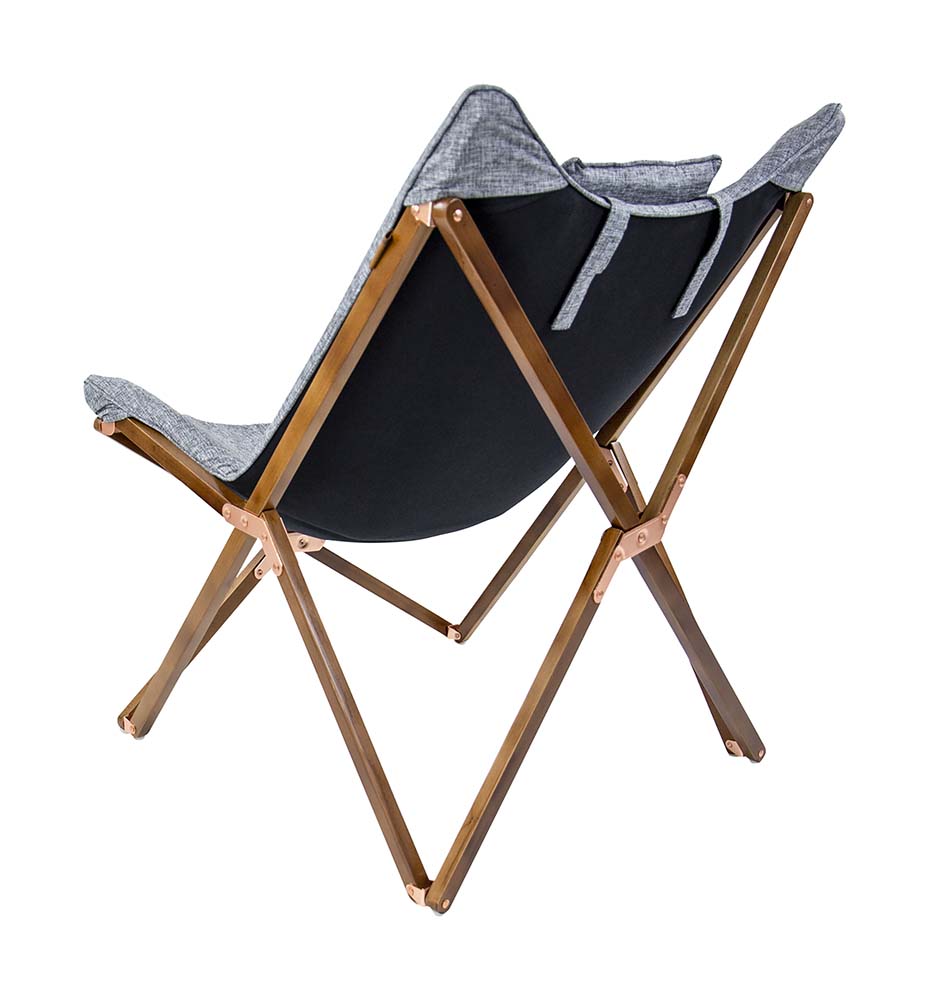 Kolekce Urban Outdoor - Relaxační křeslo - Bloomsbury - M - Oxford polyester - šedá (obrázek 5)