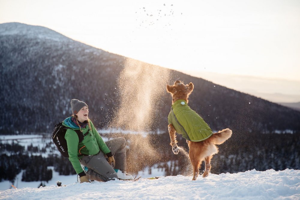 Ruffwear Powder Hound™ Zimní bunda pro psy Modrá S (obrázek 13)