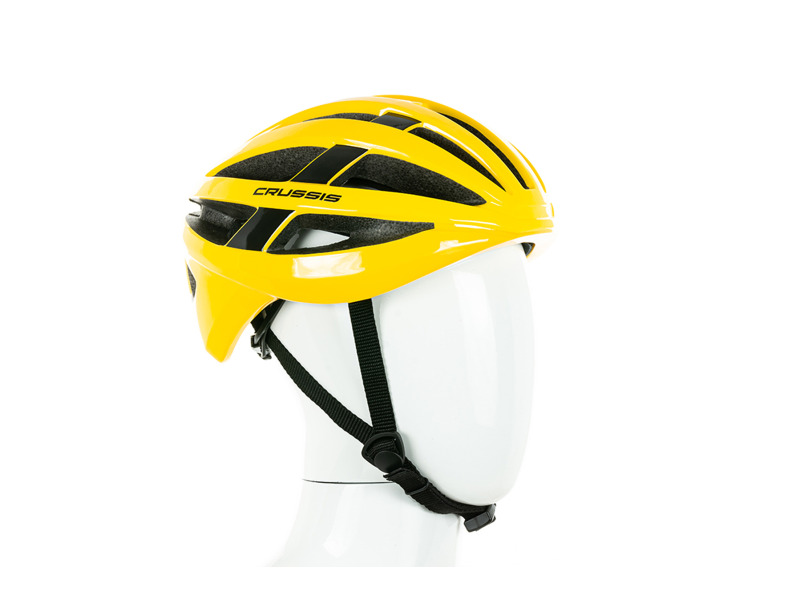 Cyklistická helma CRUSSIS 03011 Žlutá S = 50-55 cm