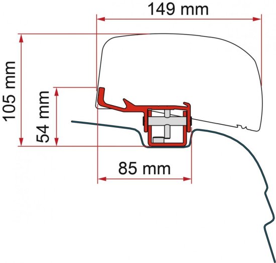 Fiamma KIT VWT5/T6 - F40 VAN