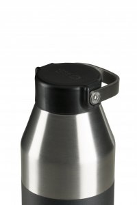 Vákuovo izolovaná fľaša z nehrdzavejúcej ocele s úzkym hrdlom 750 ml strieborná