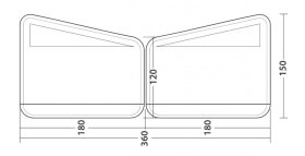 Outwell Windscreen Air Scalable 180