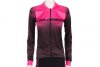 Dámský cyklistický dres Crussis, černá/růžová - Velikost: M