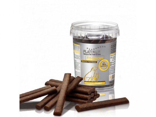 Platinum Natural Fit-Sticks Chicken & Rabbit - Kuře & Králík tyčinky 300g