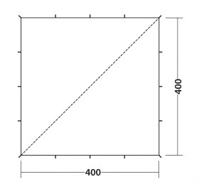 Přístřešek Tarp 4 x 4 m