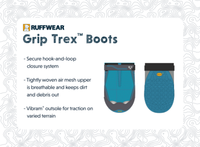 Ruffwear Grip Trex™ Outdoorová obuv pro psy - Barva: Černá, Velikost: XXXS