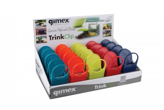 Sponkové držáky Trinkclips Gimex - Barva: Světle modrá