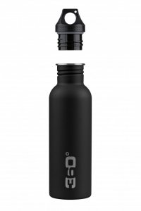 Jednostenná fľaša z nehrdzavejúcej ocele matná 750 ml čierna