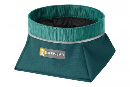 Ruffwear Quencher™ Cestovní miska pro psy - Barva: Šedá, Zelená, Velikost: L