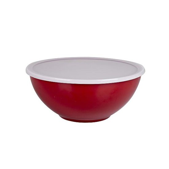 Melaminová miska s víkem Bo-Camp Ø 26 cm - Barva: Červená