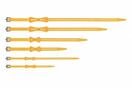 Stretch-Loc TPU remienok Všetky veľkosti 20 mm x zmiešané 4 balenia Žltá