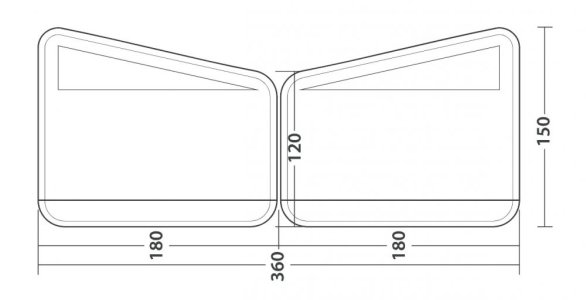 Outwell Windscreen Air Scalable 180