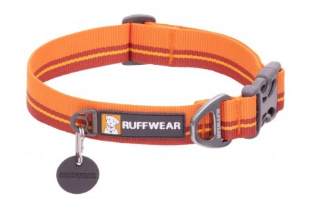 Obojok pre psov Ruffwear Flat Out™ - Farba: Oranžová, Veľkosť obojku: 14-20"