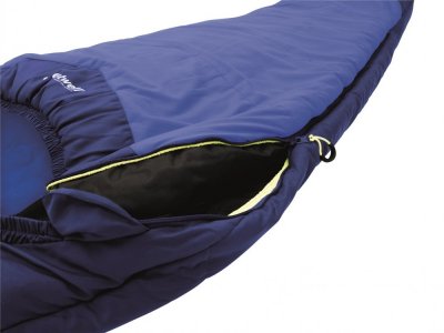 Detský spací vak Convertible Junior Navy - Zip: Ľavá strana