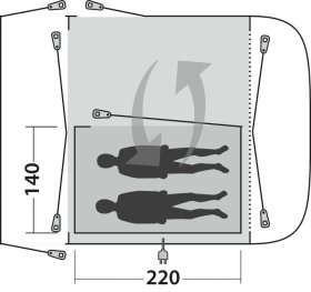 Vnitřní stan Outwell Inner Newburg 240