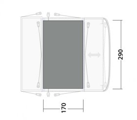 Koberec Outwell Flat Woven Carpet Maryville 260SA Flex