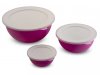 SANALIVING Bowls Set 3,5L + 1,7L + 0,5L & 3x lids - Barva: Růžová