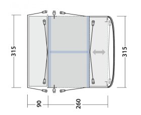 Předstan Outwell Maryville 260SA Flex