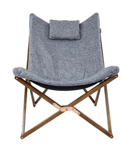 Kolekce Urban Outdoor - Relaxační křeslo - Bloomsbury - M - Oxford polyester - šedá