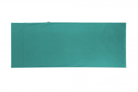 Prémiová bavlněná vložka do spacáku Premium Cotton Travel Liner - Traveller (with Pillow slip) - Barva: Zelená