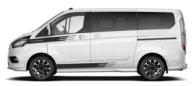 Sada Izolačních clon Escape Vans do oken obytného auta - Model auta: Ford Tourneo Custom Nugget