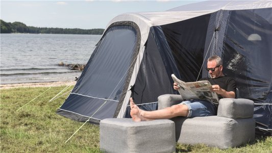 Lake Erie Inflatable Ottoman