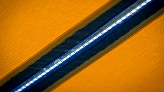 ARB Markýza vyztužená hliníkem s osvětlením - Barva: Šedá, Rozměr délka (cm): 250, Rozměr šířka (cm): 250