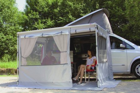 Markýza Fiamma F35PRO - Barva plátna: Modrá, Barva těla: Šedá, Délka markýzy (cm): 300