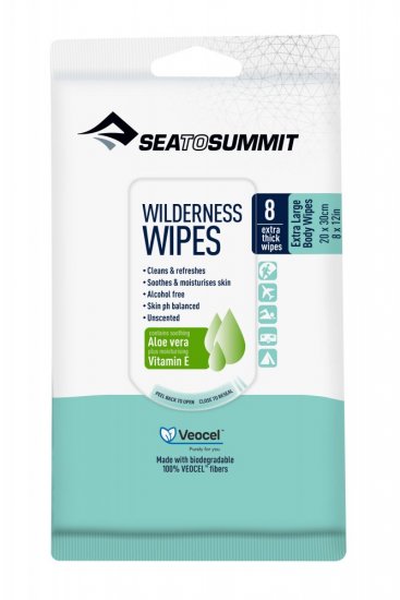 Ubrousky Wilderness Wipes Extra Large  - Packet of 8 wipes (8 ks ubrousků)