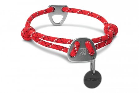 Obojok pre psov Ruffwear Knot-a-Collar™ - Farba: Červená, Veľkosť obojku: 20-26"