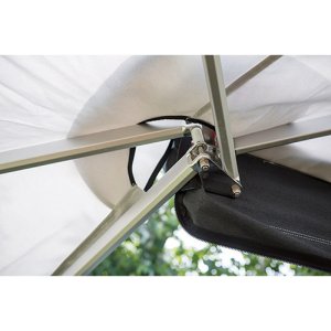 Markýza Fiamma Compass - Barva plátna: Světle šedá, Barva těla: Šedá, Délka markýzy (cm): 260