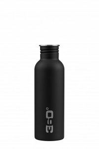 Jednostenná fľaša z nehrdzavejúcej ocele matná 750 ml čierna
