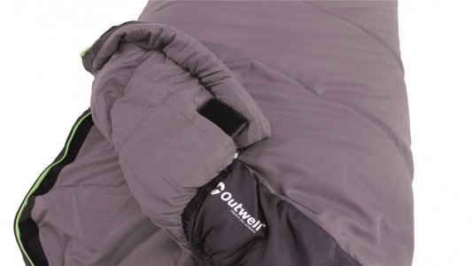 Detský spací vak Convertible Junior Purple - Zip: Ľavá strana