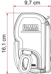 Markýza Fiamma F45L - Barva plátna: Červená, Barva těla: Bílá, Délka markýzy (cm): 550