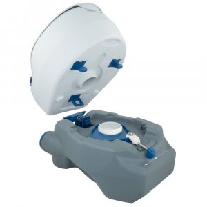 Prenosná toaleta CAMPINGAZ® 20L, biela/sivá (odpadová nádrž 20L)