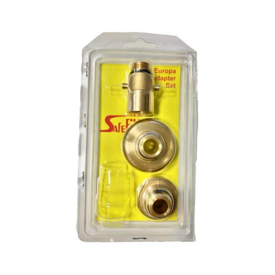 Súprava adaptérov na plnenie kompozitných plynových fliaš Safefill - pevné pripojenie 3ks