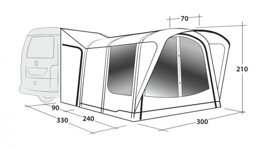 Předstan Outwell Newburg 240 Air Tall