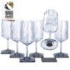 Silwy magnetické poháre na víno 6 ks // Číre // High-Tech plastové poháre
