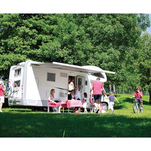 Markýza Fiamma F45EAGLE - Barva plátna: Šedá, Barva těla: Bílá, Délka markýzy (cm): 450