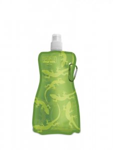Flexibilná fľaša na pitie Gecko Green
