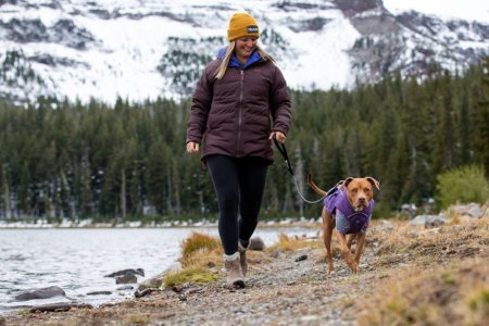 Ruffwear Climate Changer™ Fleecová bunda pro psy - Barva: Modrá, Zelená, Velikost: S