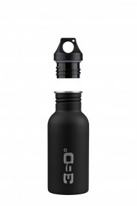 Single Wall Stainless Steel Bottle Matte 550ml Black