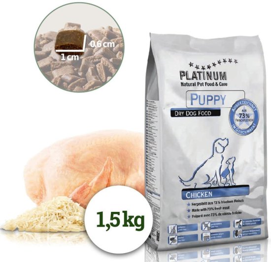 Platinum Natural Puppy Chicken - KUŘECÍ PRO ŠTĚŇATA 1,5 kg