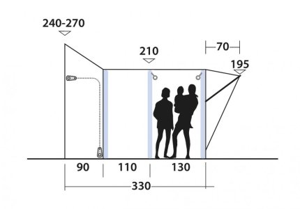 Předstan Outwell Newburg 240 Air Tall