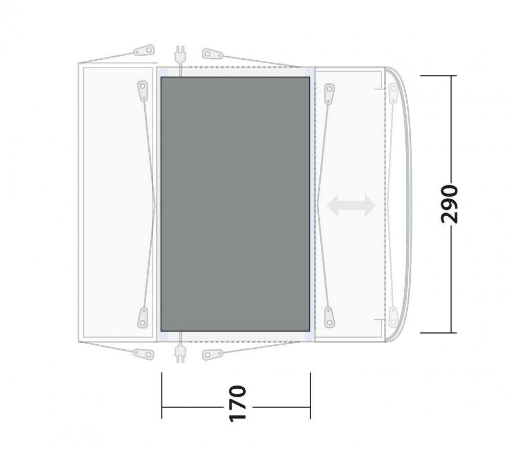 Koberec Outwell Flat Woven Carpet Maryville 260SA Flex