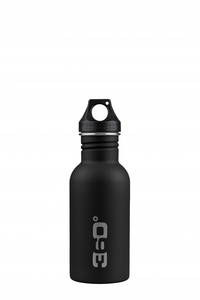 Single Wall Stainless Steel Bottle Matte 550ml Black