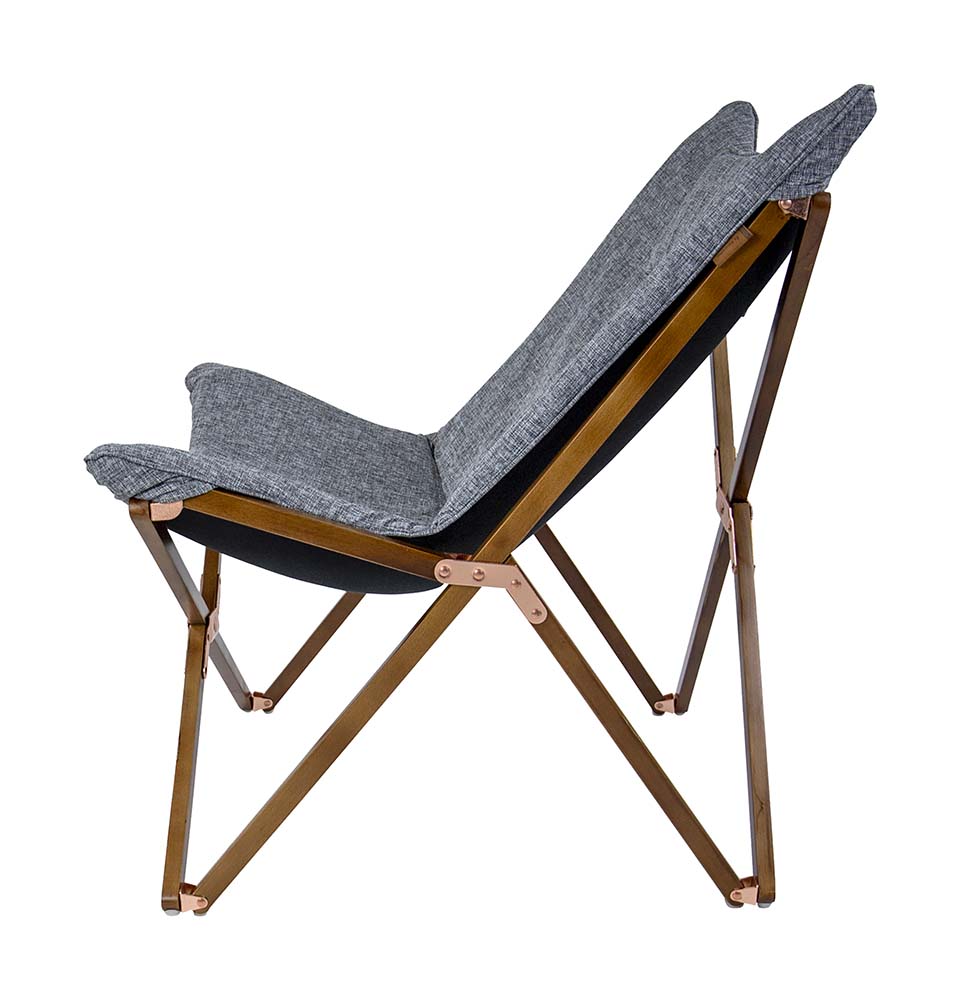 Kolekce Urban Outdoor - Relaxační křeslo - Bloomsbury - M - Oxford polyester - šedá (obrázek 4)