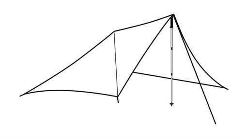 Přístřešek Wing Tarp (obrázek 9)