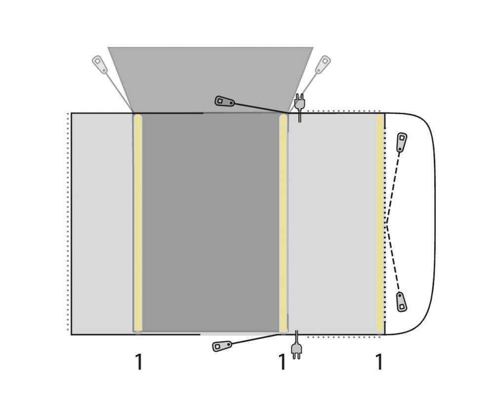 Předstan Outwell Wolfburg 380 Air