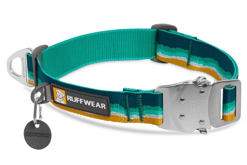 Ruffwear Top Rope™ Obojek pro psy Zelená, Žlutá 14-20